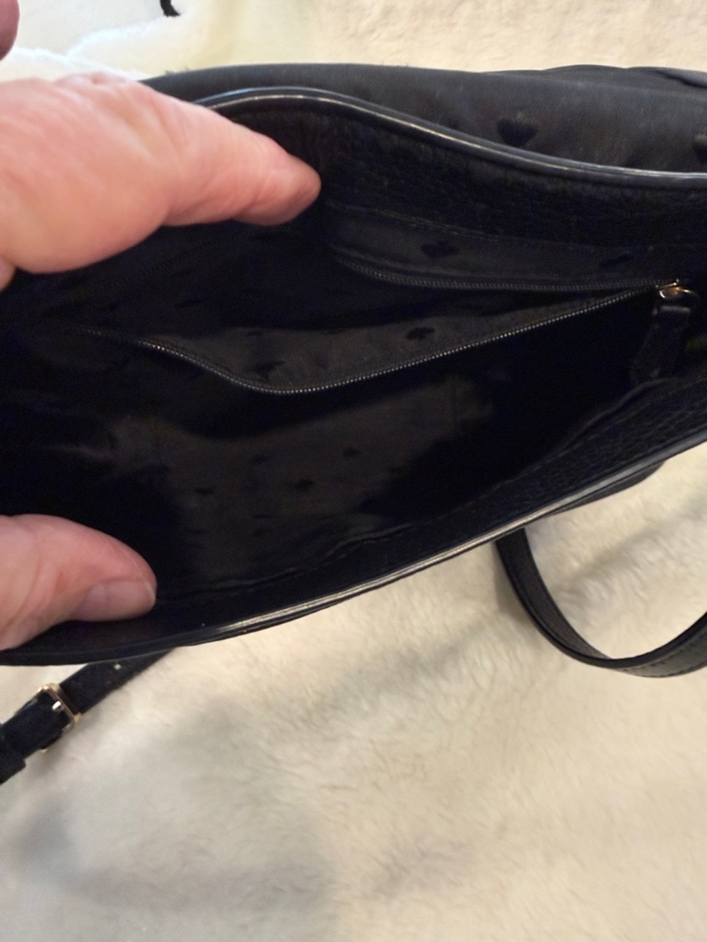 Kate Spade New York Black Pebbled Leather Crossbody Bag - Picture 7 of 14